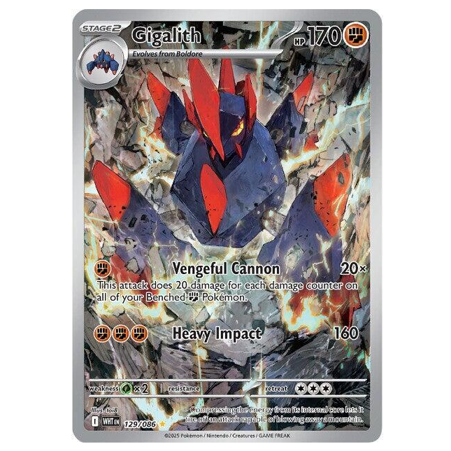 Pokemon TCG Gigalith White Flare 129/086