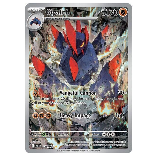 Pokemon TCG Gigalith White Flare 129/086