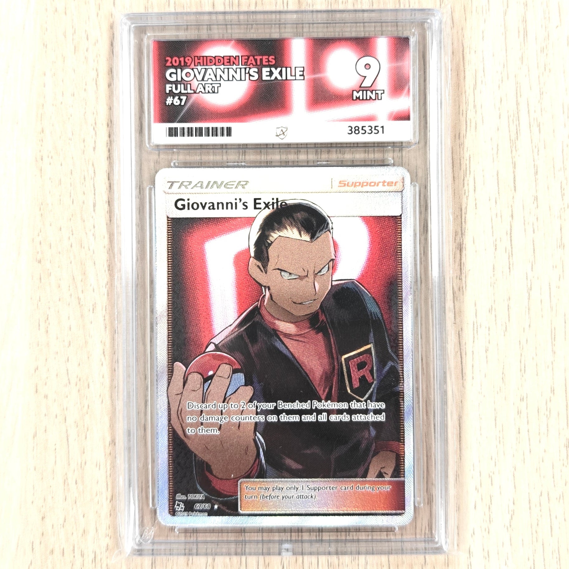 Pokemon TCG Giovanni's Exile 67/68 Ace 9