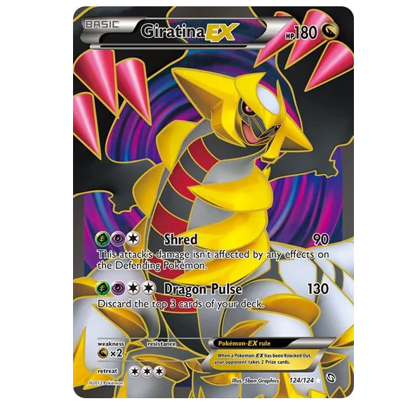 Pokemon TCG Giratina EX Dragons Exalted 124/124