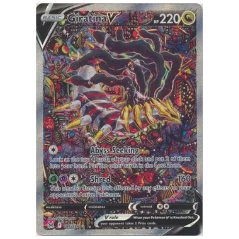 Pokemon TCG Giratina V Lost Origin 186/196Alternate Art Sword and Shield