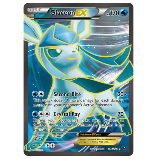 Pokemon TCG Glaceon-EX Fates Collide 116/124