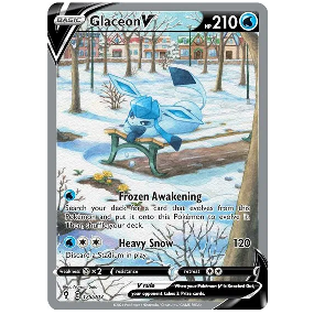Pokemon TCG Glaceon V  Evolving Skies 175/203