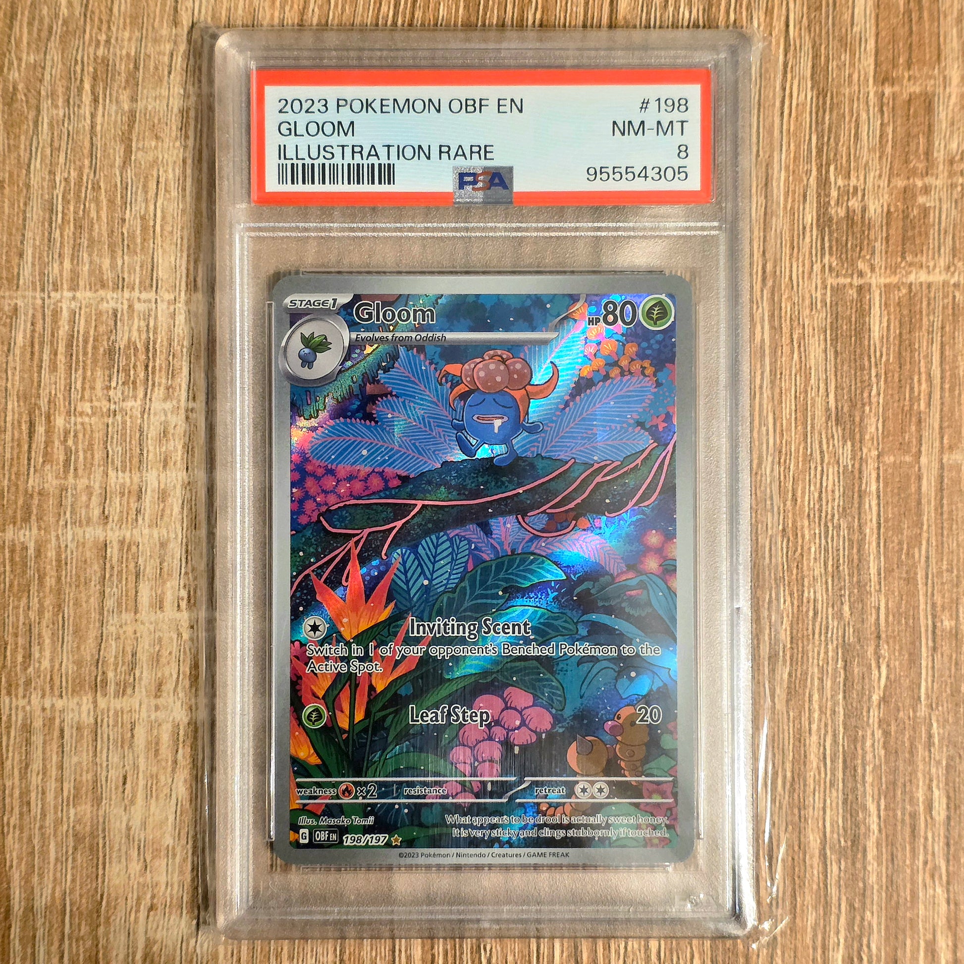 Pokemon TCG Gloom Obsidian Flames 198/197 (PSA 8)