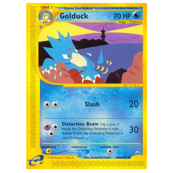 Pokemon TCG Golduck *Reverse Holo* Aquapolis 50a/147