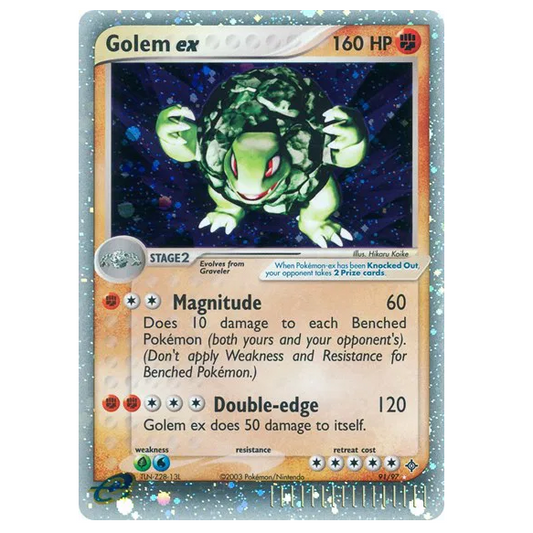 Pokemon TCG Golem ex *Holo* EX Dragon 97/97