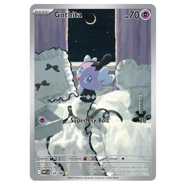 Pokemon TCG Gothita White Flare 124/086