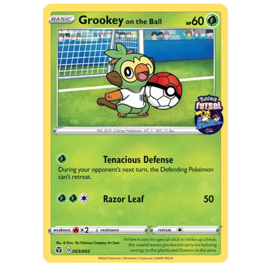 Pokemon TCG Grookey On the Ball Futsal Promo 003/005
