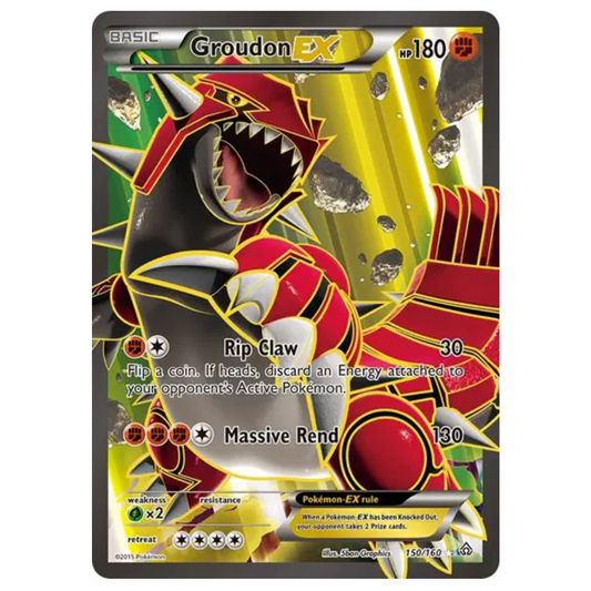 Pokemon TCG Groudon EX Primal Clash 150/160