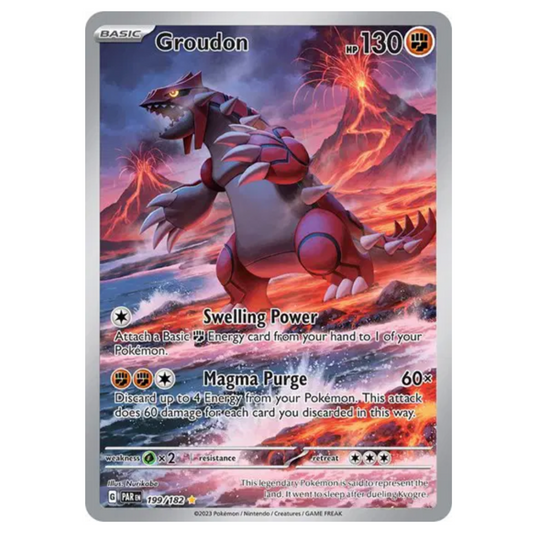 Pokemon TCG Groudon Paradox Rift 199/182