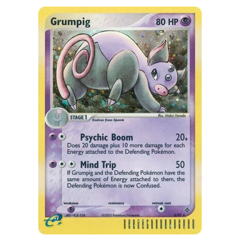Pokemon TCG Grumpig *Holo* EX Dragon 6/97