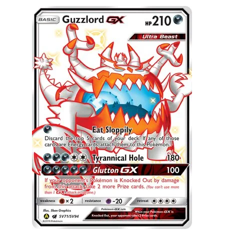 Pokemon TCG Guzzlord GX Hidden Fates SV71/SV94
