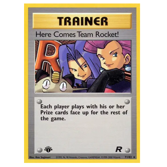 Pokemon TCG Here Comes Team Rocket! 1st Edition Team Rocket 71/82