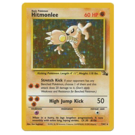 Pokemon TCG Hitmonlee Fossil 7/62