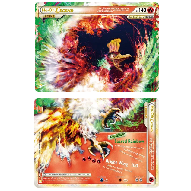 Pokemon TCG Ho-Oh Legend HeartGold & SoulSilver 111 & 112