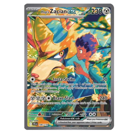 Pokemon TCG Hop's Zacian ex Journey Together 186/159