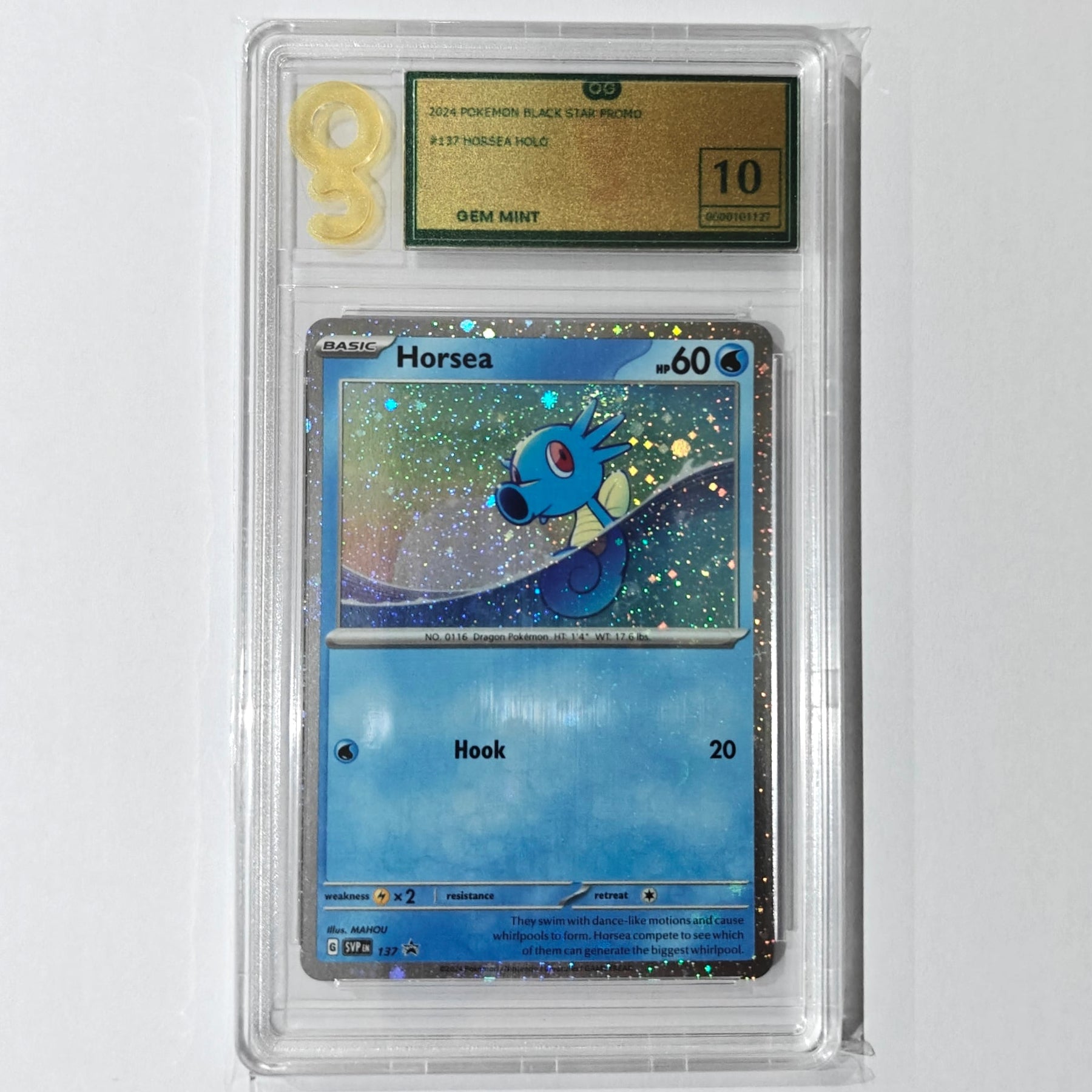 Pokemon TCG Horsea 137 Black Star Promo (Only Graded 10)