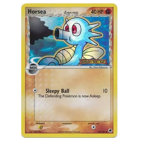 Pokemon TCG Horsea *Reverse Holo* EX Dragon Frontiers 50/101
