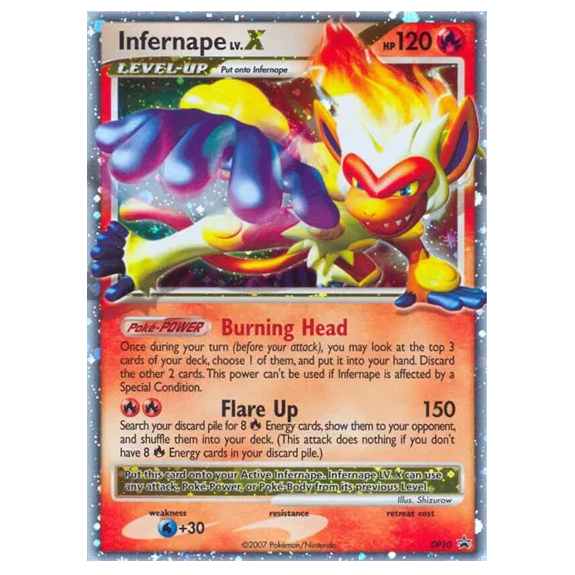 Pokemon TCG Infernape LV.X Promo DP10