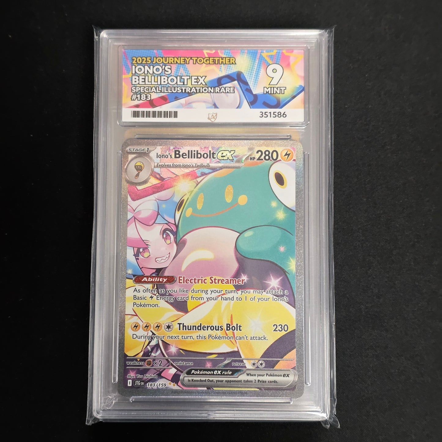 Pokemon TCG Iono's Bellibolt ex Journey Together 183/159 (ACE 9)