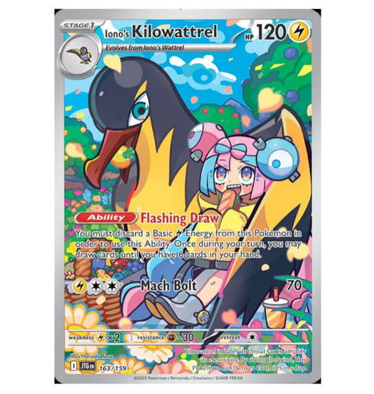 Pokemon TCG Iono’s Kilowattrel Journey Together 163/159