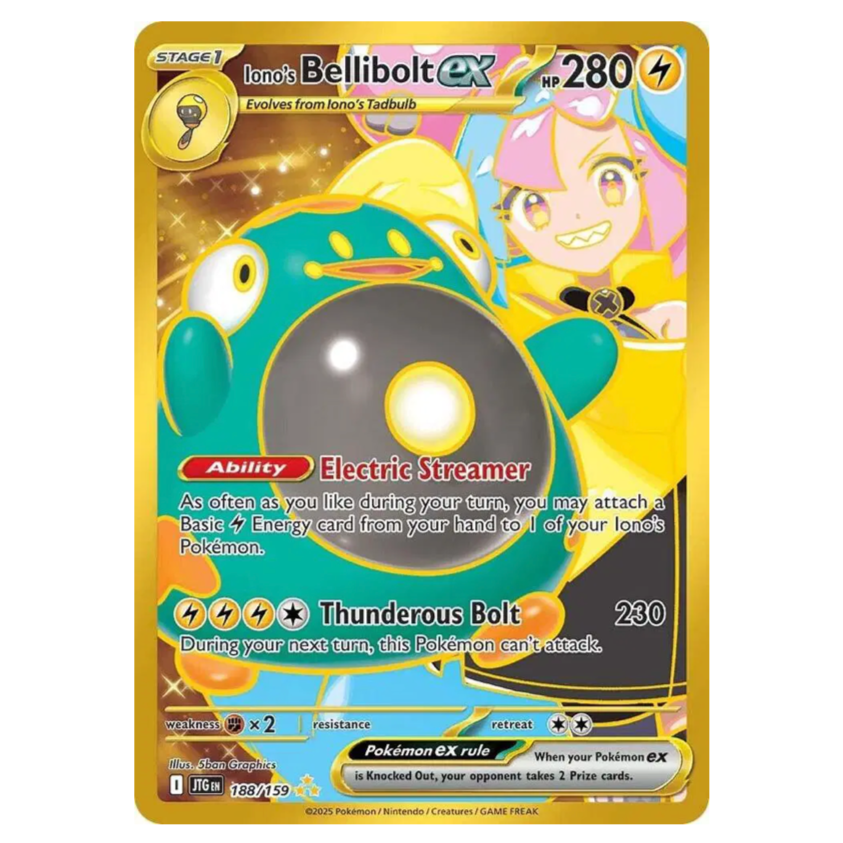 Pokemon TCG Ionos Bellibolt ex Journey Together 188/159