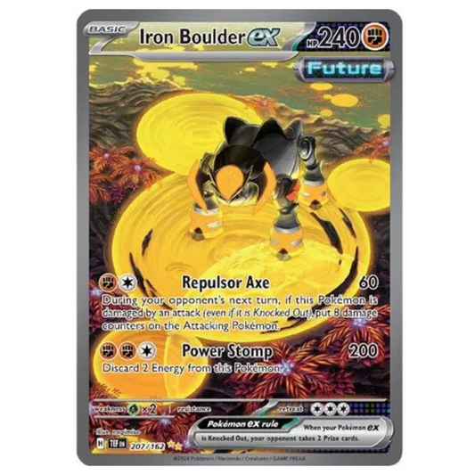 Pokemon TCG Iron Boulder ex Temporal Forces 207/162