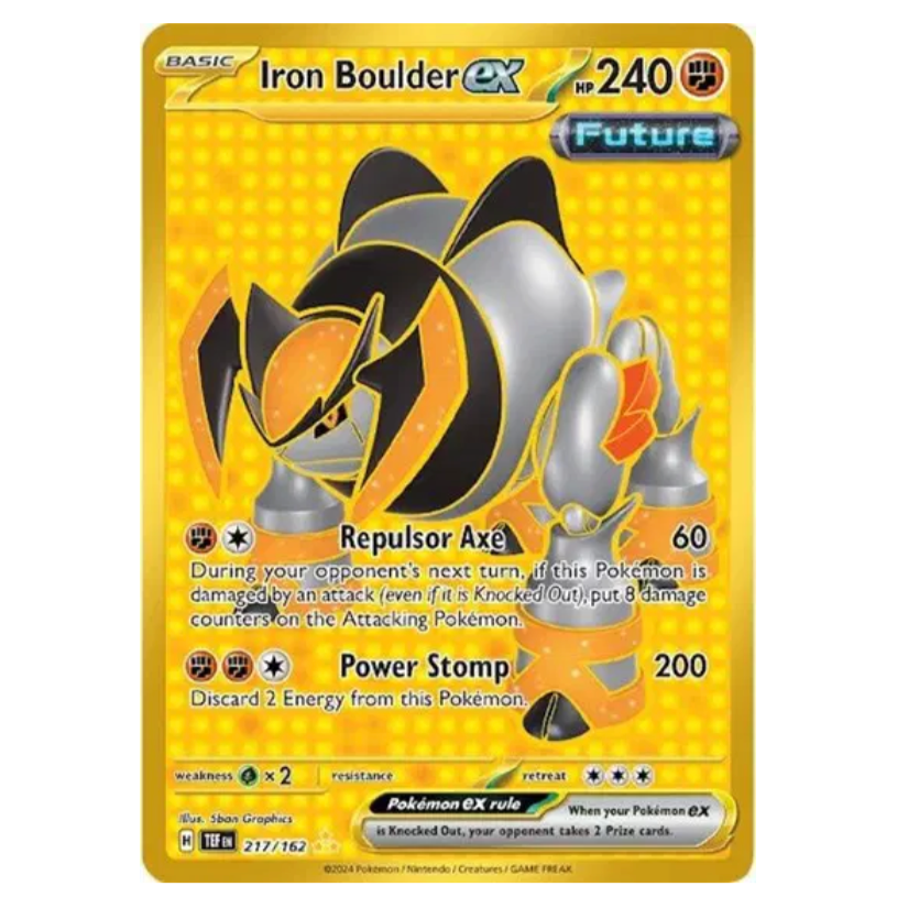 Pokemon TCG Iron Boulder ex Temporal Forces 217/162