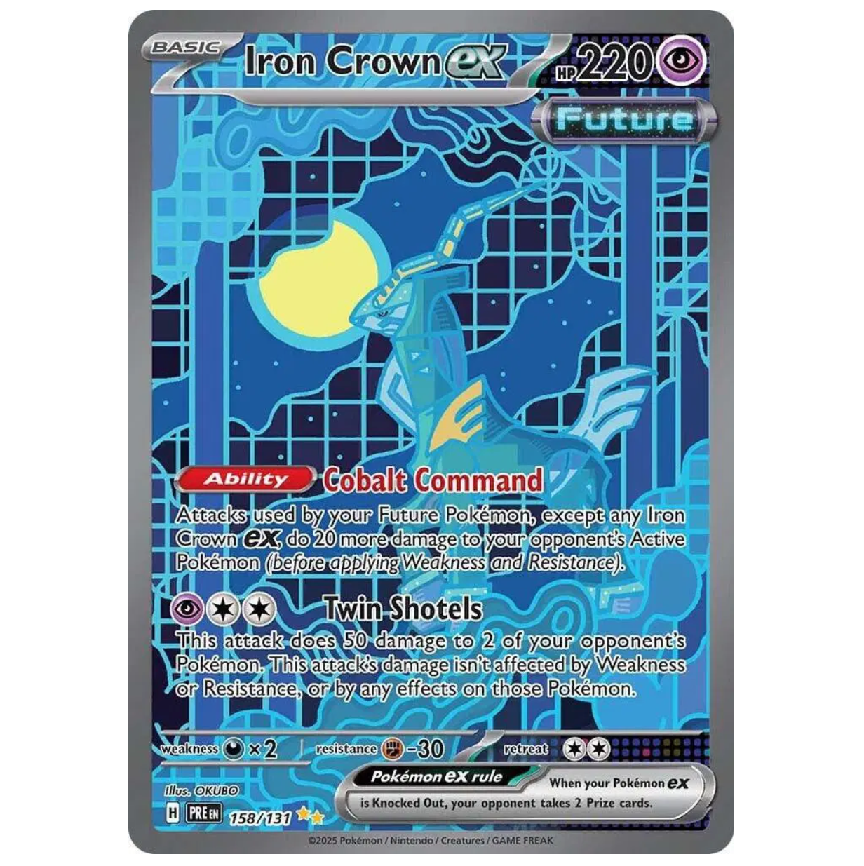 Pokemon TCG Iron Crown Ex Prismatic Evolutions 158/131