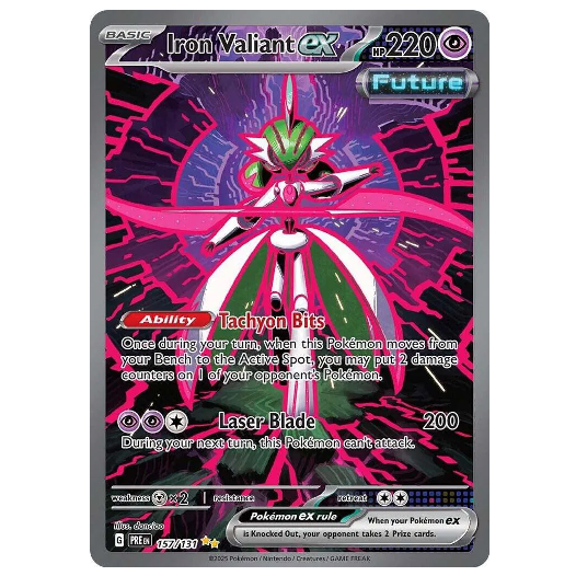 Pokemon TCG Iron Valiant ex Prismatic Evolution 157/131