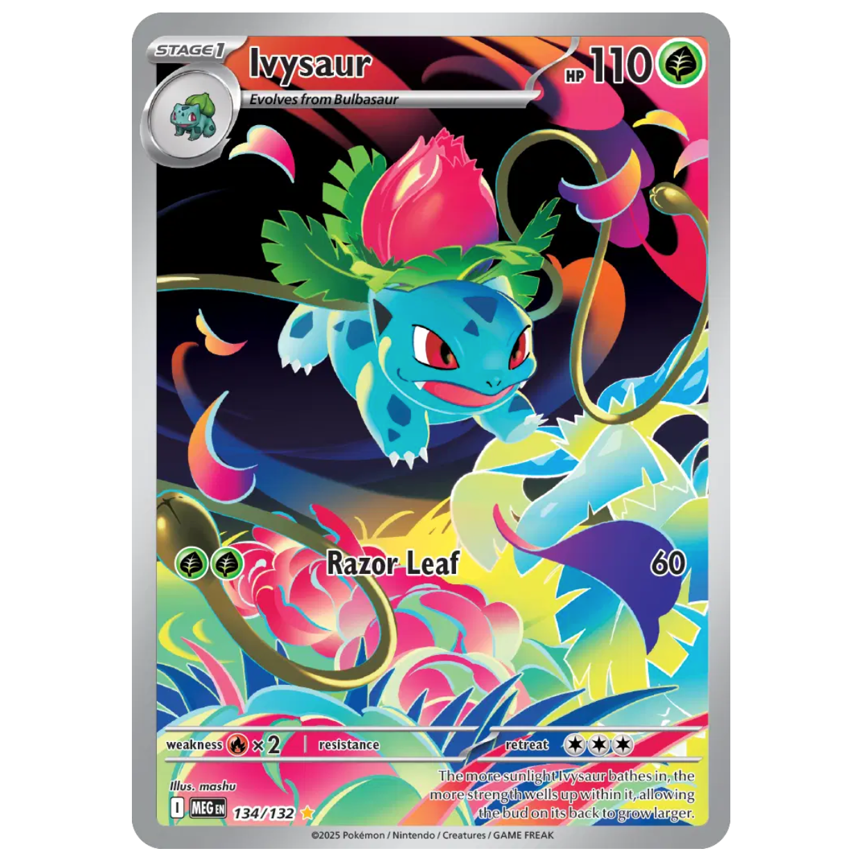 Pokemon TCG Ivysaur Mega Evolution 134/132