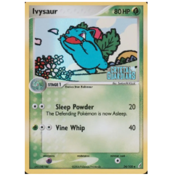 Pokemon TCG Ivysaur *Reverse Holo* Crystal Guardians 34/100
