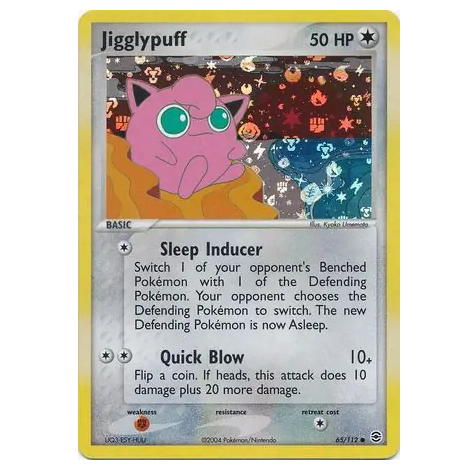 Pokemon TCG Jigglypuff *Reverse Holo* EX FireRed & LeafGreen 65/112