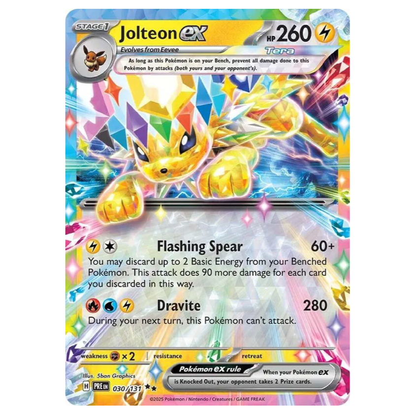 Pokemon TCG Jolteon ex Prismatic Evolutions 030/131 