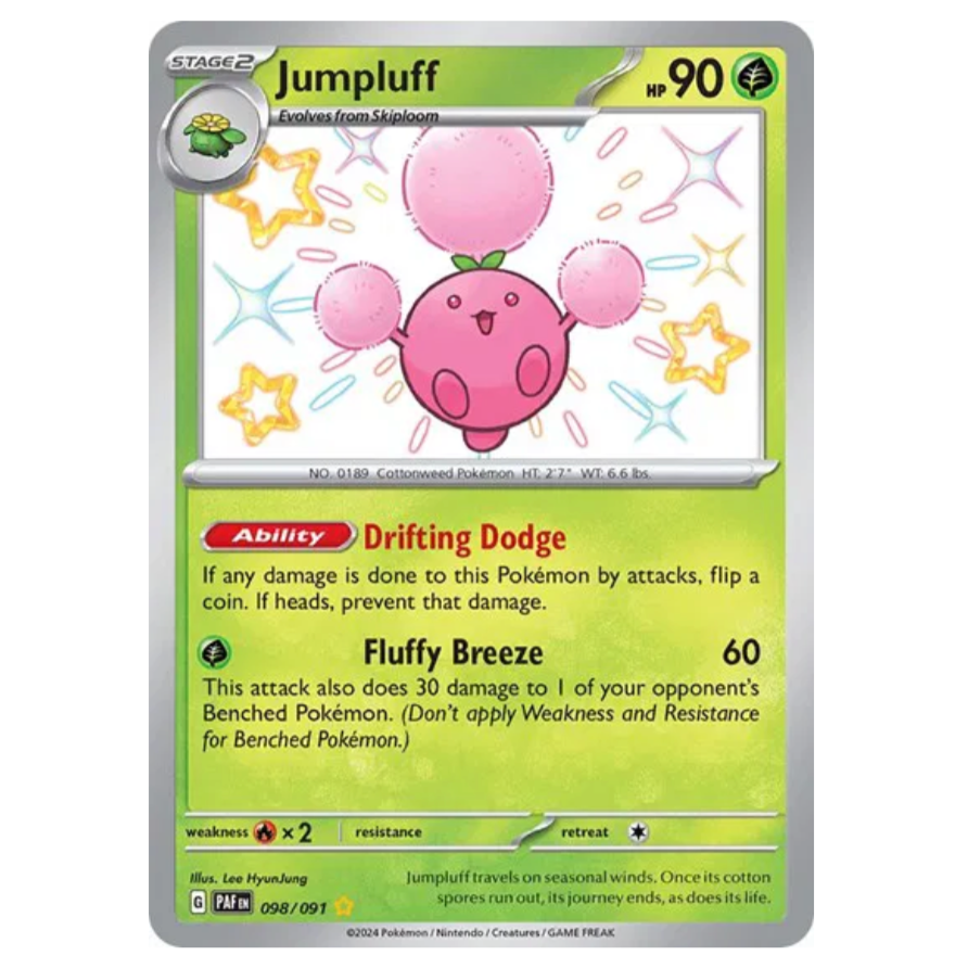Pokemon TCG Jumpluff *Baby Shiny* Paldean Fates 098/091