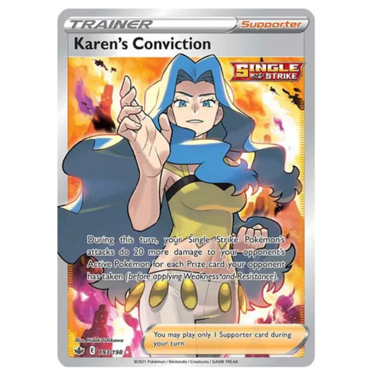 Pokemon TCG Karens Conviction Chilling Reign 193/198