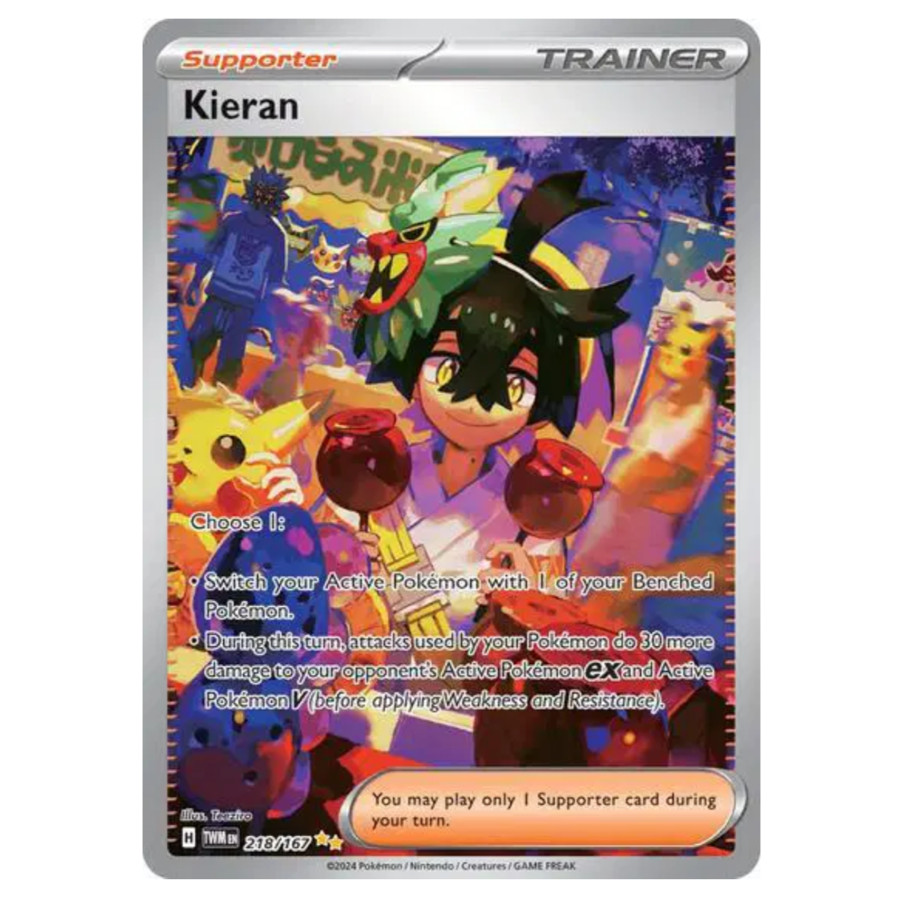 Pokemon TCG KieranTwilight Masquerade 218/167