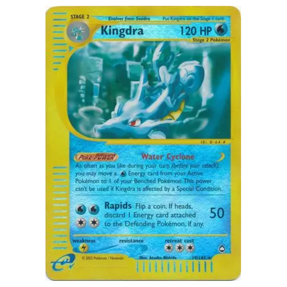 Pokemon TCG Kingdra *Reverse Holo* Aquapolis 19/147