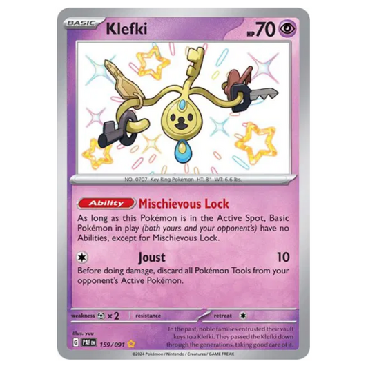 Pokemon TCG Klefki *Baby Shiny* Paldean Fates 159/091