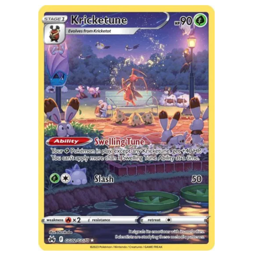Pokemon TCG Kricketune Crown Zenith GG02/GG70