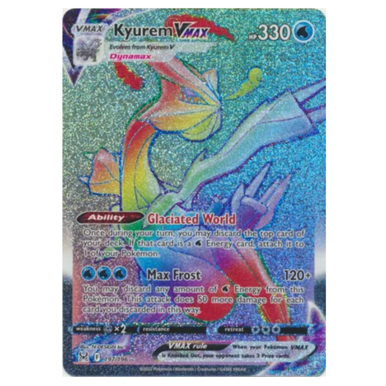 Pokemon TCG Kyurem VMAX Lost Origin 197/196