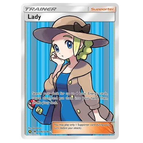 Pokemon TCG Lady Hidden Fates SV86/SV94