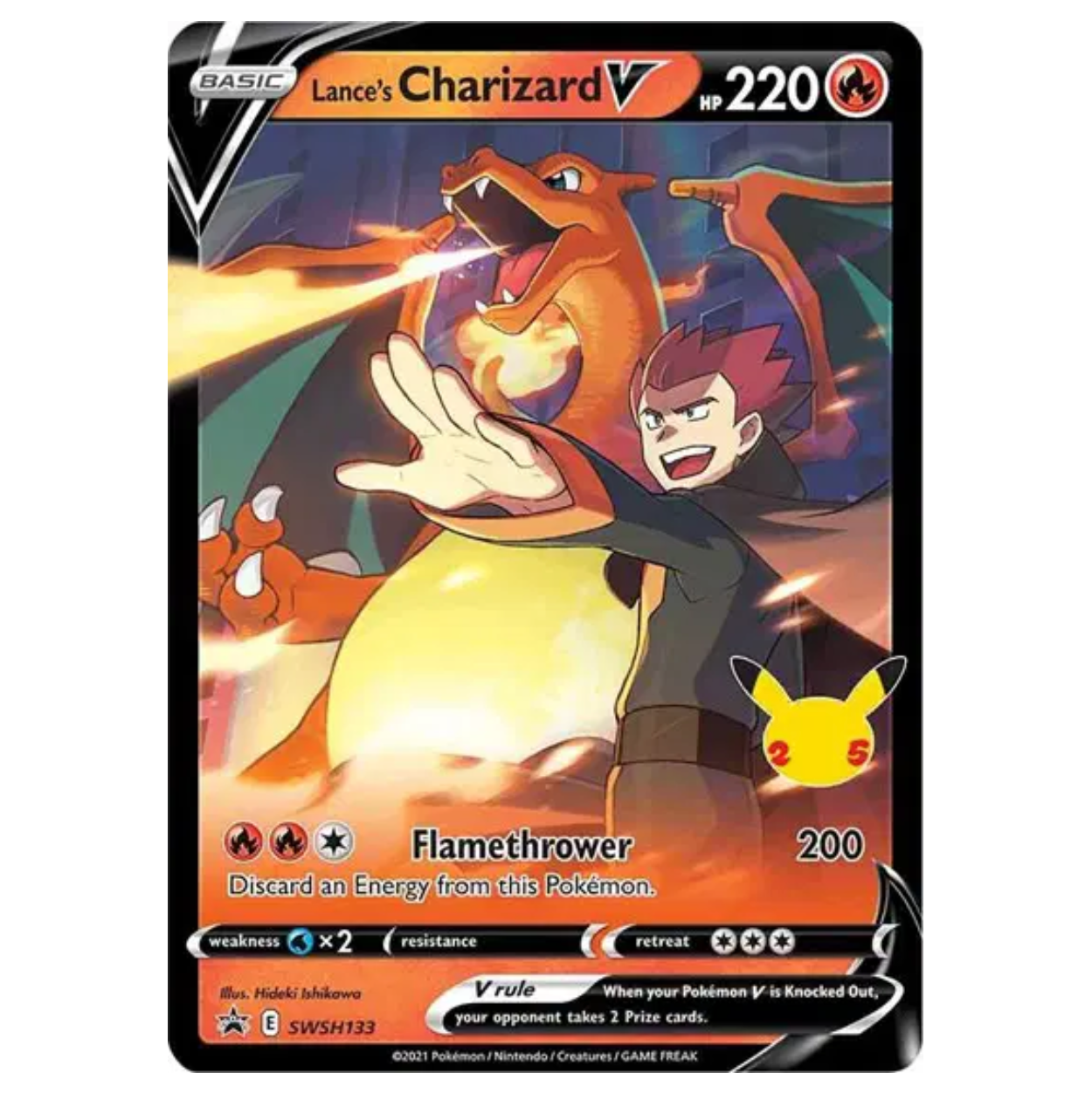 Pokemon TCG Lance's Charizard Celebrations SWSH133