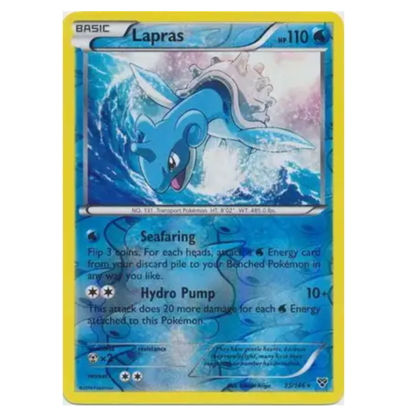Pokemon TCG Lapras *Reverse Holo* X&Y 35/146