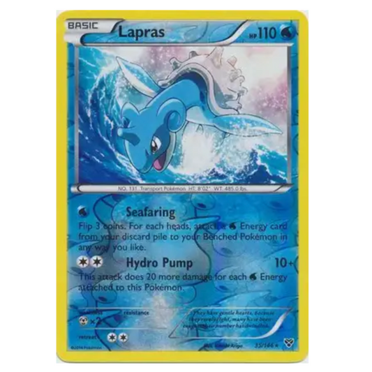 Pokemon TCG Lapras *Reverse Holo* X&Y 35/146