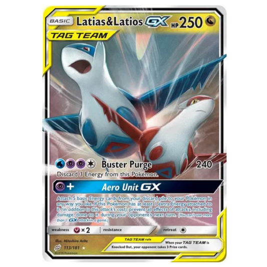 Pokemon TCG Latias & Latios GX Team Up 113/181