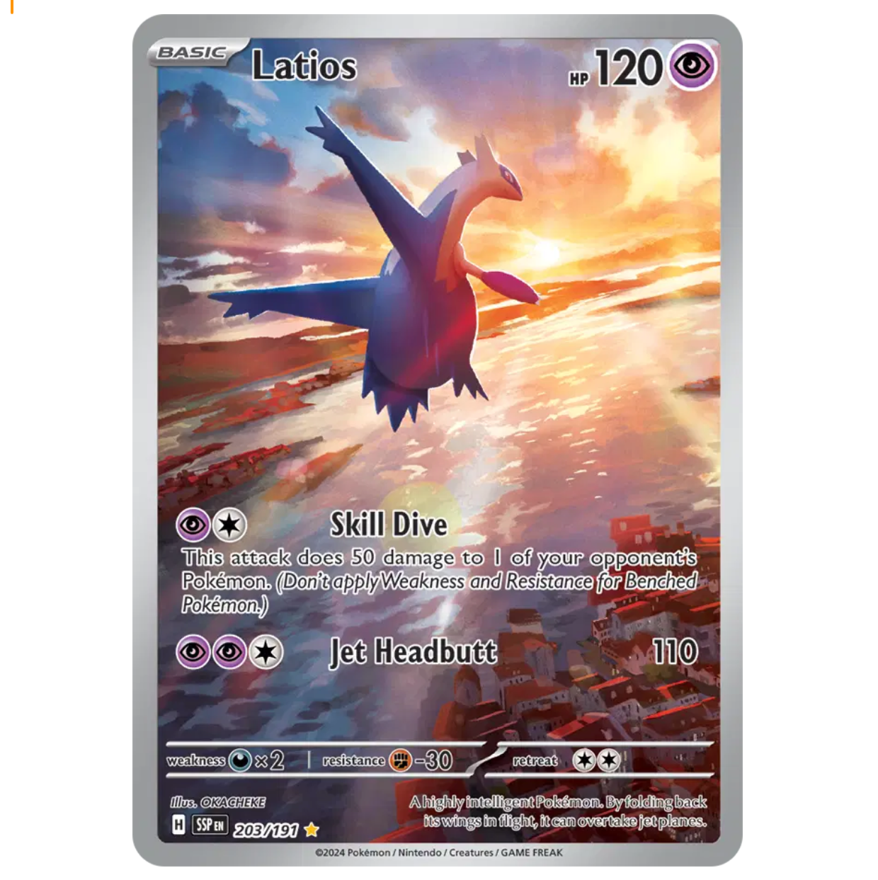 Pokemon TCG Latios Surging Sparks 203/191