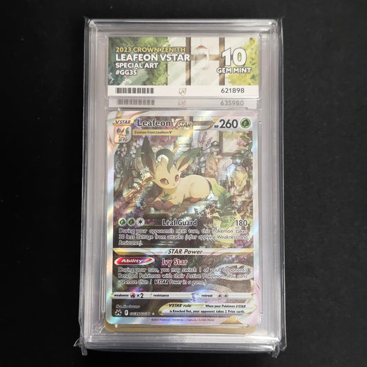 Pokemon TCG Leafeon VSTAR Crown Zenith GG35/GG70 (ACE 10)