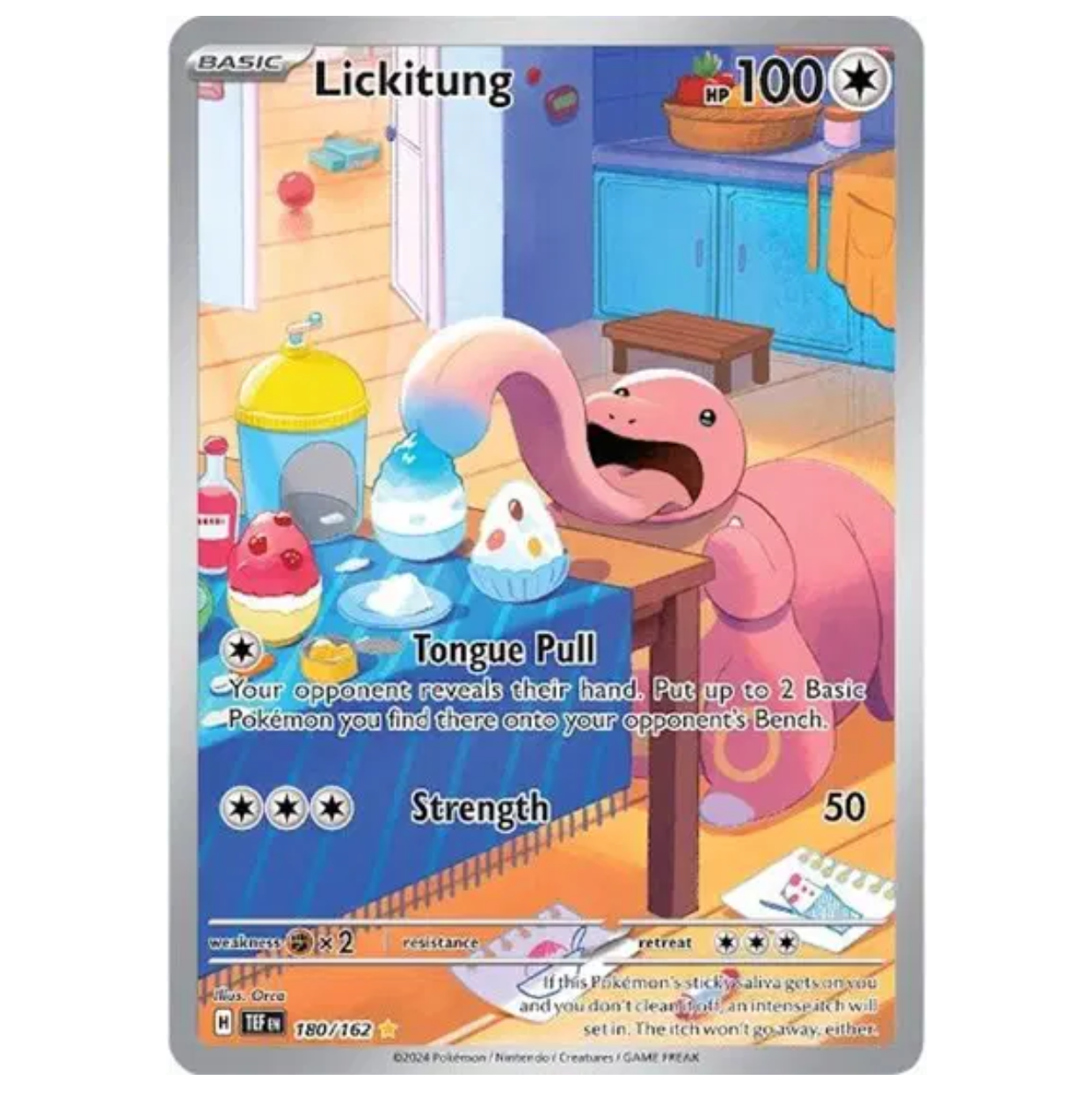 Pokemon TCG Lickitung Scarlet Violet Temporal Forces 180/162