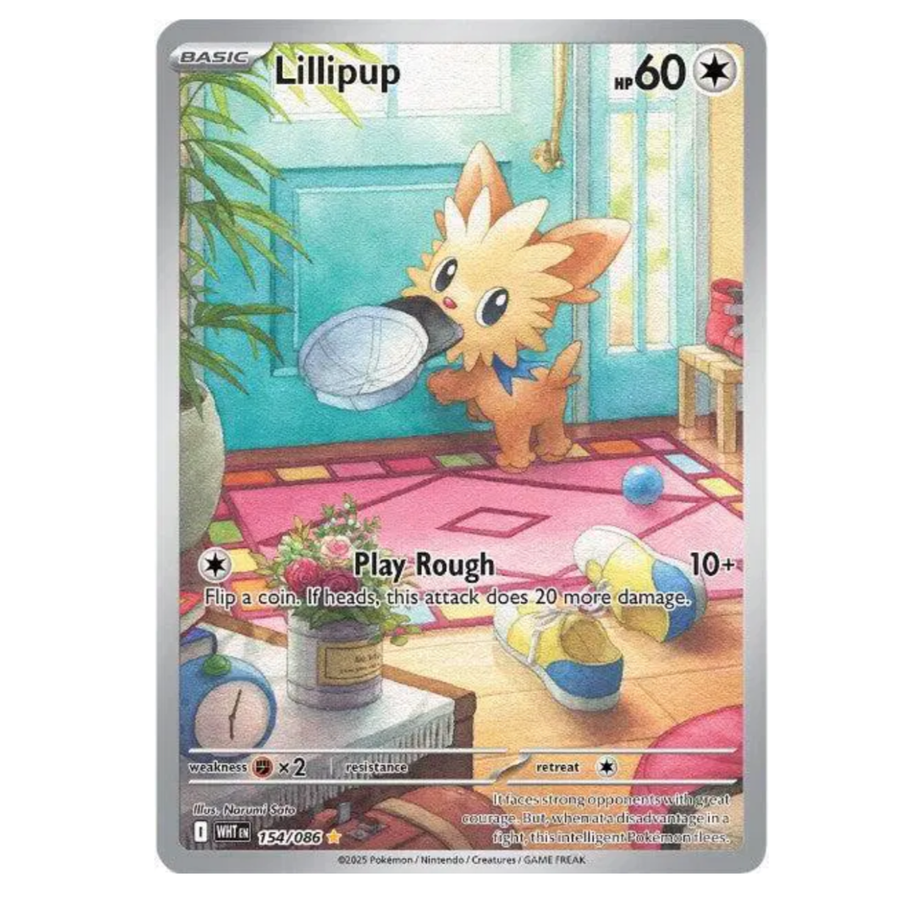 Pokemon TCG Lillipup White Flare 154/086 